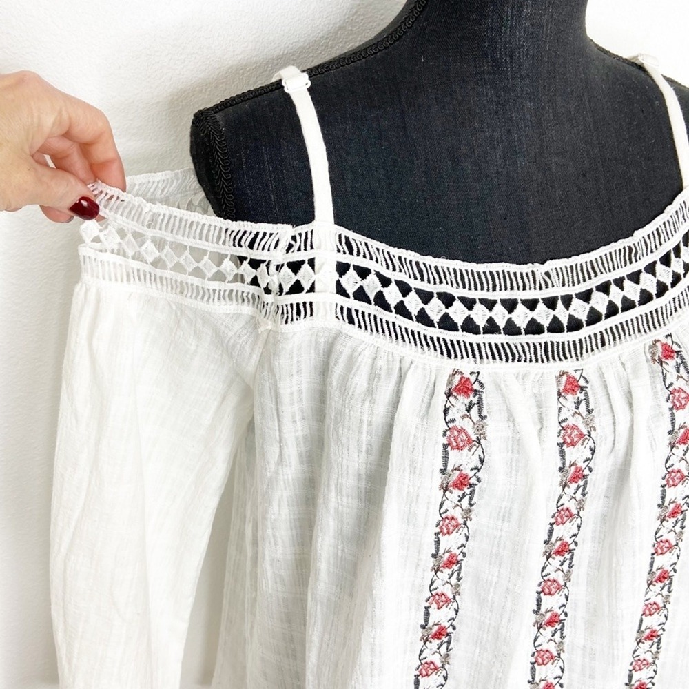 Blouse Top Gauzy Boho - Picture 6 of 10